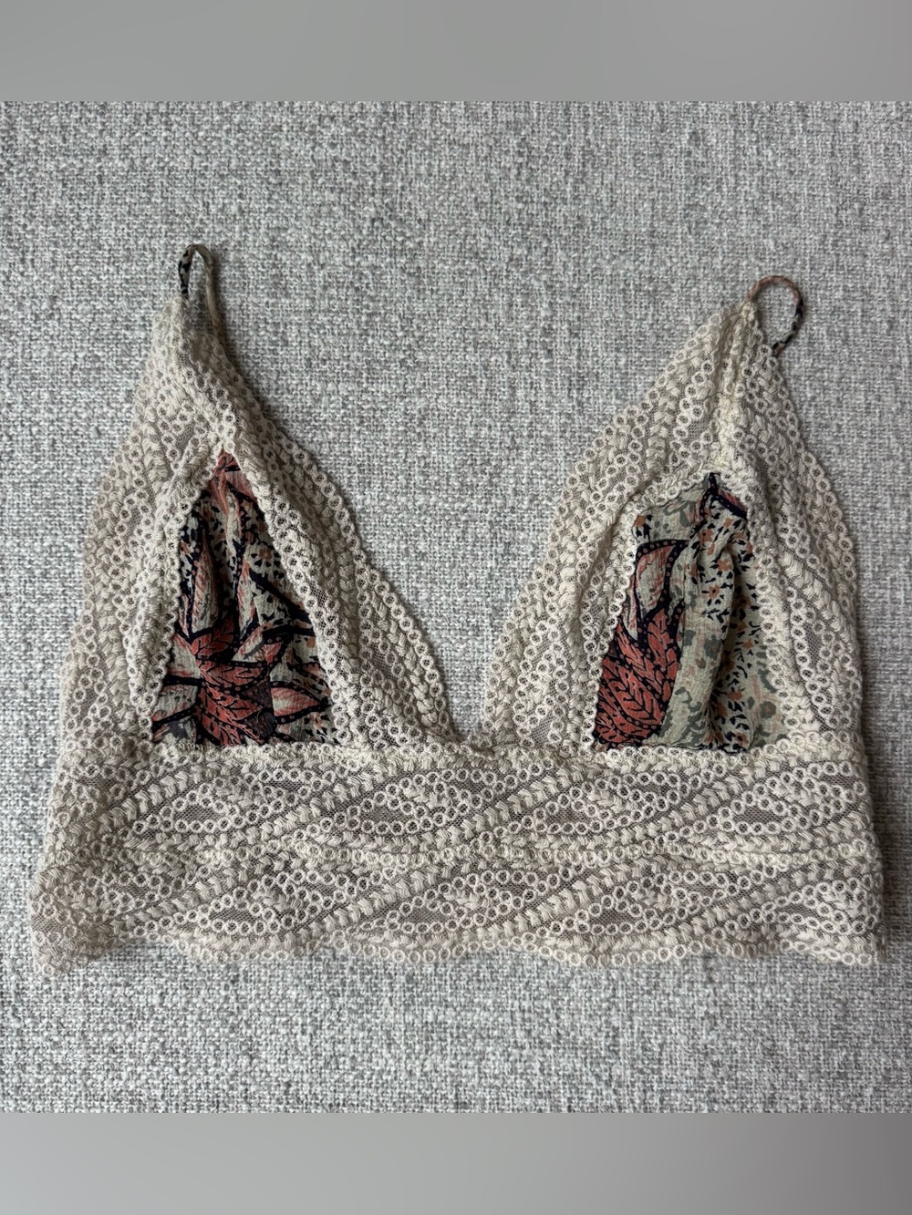 Free People Lace Crochet Bralette Size Small